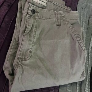 Wrangler Men's Olive Gray Chino Pants -36x30